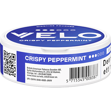 VELO Crispy Peppermint (Ice Cool Mint) Slim Nicotine Pouches