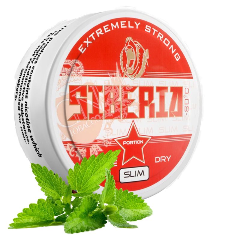 Siberia -80°C White Dry Slim | Ultra Güçlü Nane Aromalı Nikotin Poşeti