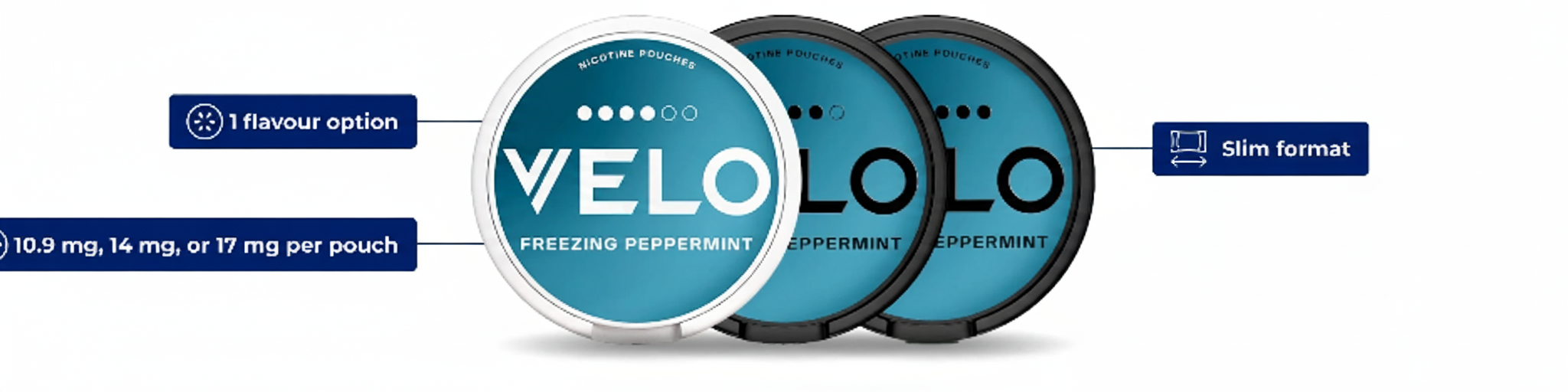 VELO Freeze artık VELO Freezing Peppermint (10,9 mg) oldu