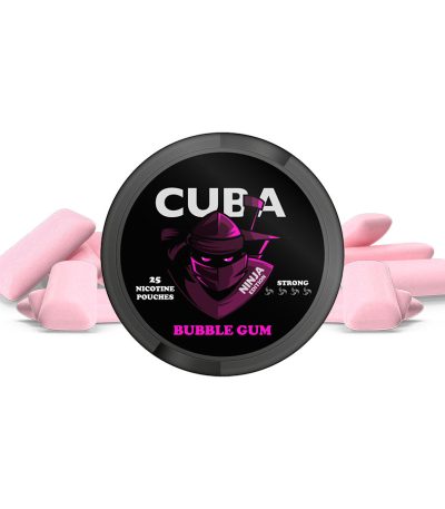CUBA Ninja Bubble Gum (30 mg/g): Çok Güçlü Tütünsüz Sakız Aromalı Nikotin Poşeti