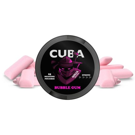 CUBA Ninja Bubble Gum (30 mg/g): Çok Güçlü Tütünsüz Sakız Aromalı Nikotin Poşeti
