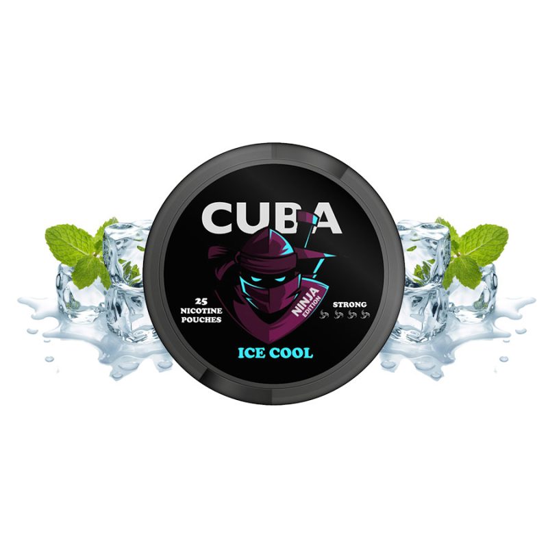 CUBA Ninja Ice Cool - Ekstra Güçlü Tütünsüz Buz Nane Nikotin Poşeti