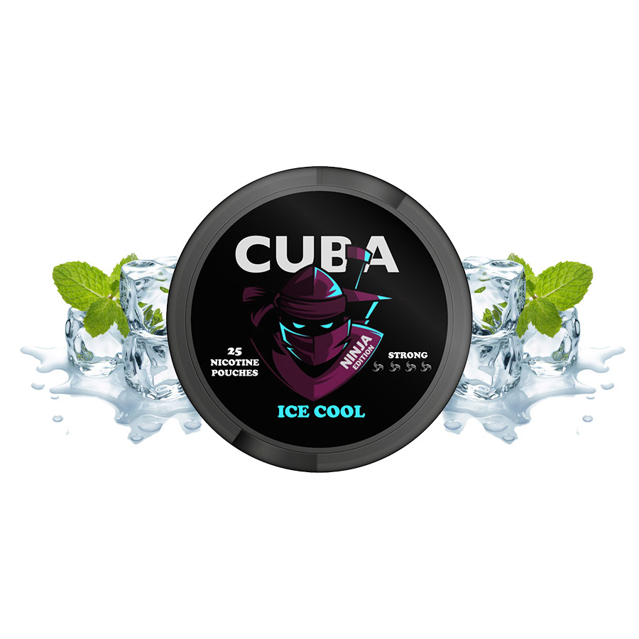 CUBA Ninja Ice Cool - Ekstra Güçlü Tütünsüz Buz Nane Nikotin Poşeti CUBA Ninja Ice Cool - Ekstra Güçlü Tütünsüz Buz Nane Nikotin Poşeti