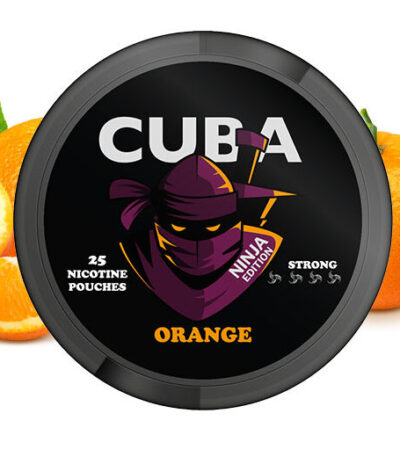 CUBA Ninja Orange Nikotin Poşeti: Yoğun Portakal Tadı ve Güçlü Nikotin Deneyimi.