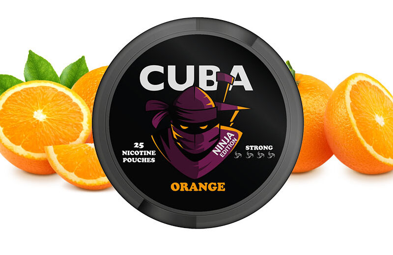 CUBA Ninja Orange Nikotin Poşeti: Yoğun Portakal Tadı ve Güçlü Nikotin Deneyimi.