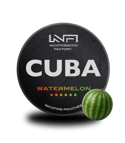 CUBA Watermelon Strong 🍉, ferahlatıcı karpuz aromasını en yüksek nikotin seviyesiyle birleştiren tütünsüz bir üründür.