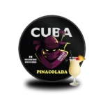 Snusgo.com'da her kutuda 25 adet poşet içeren, 30 mg/g nikotin gücünde ve egzotik Pinacolada aromalı Cuba Ninja Nicotine Pouches